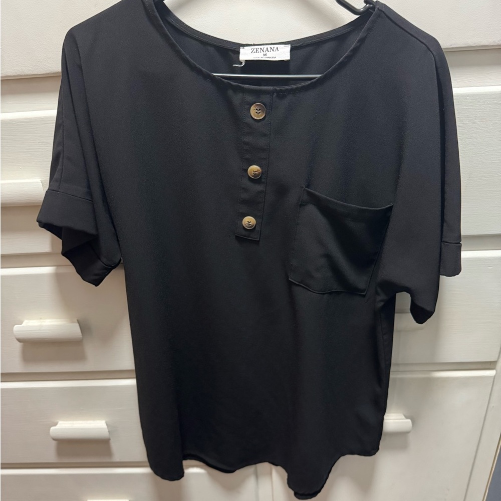 Zenana Black Top